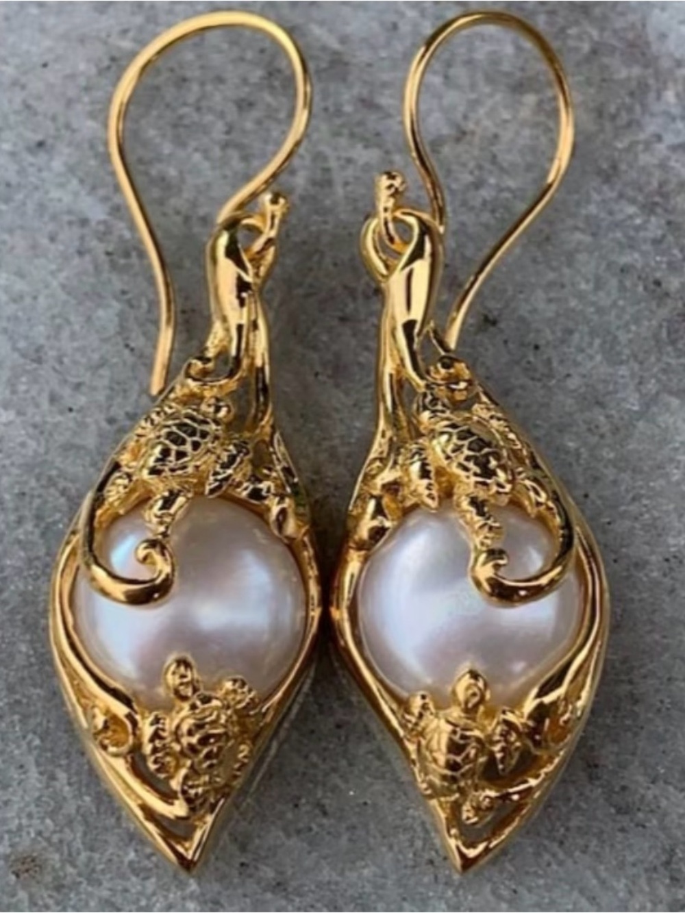 Gold Pearl Drop Earrings - Elegant Women’s Jewelry